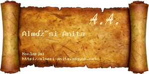 Almási Anita névjegykártya