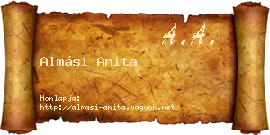 Almási Anita névjegykártya